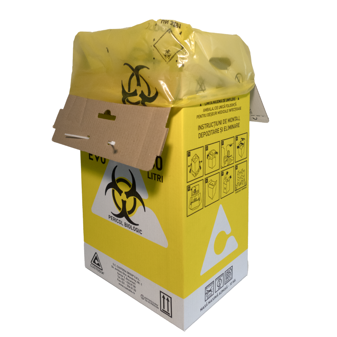 Cutii din carton deșeuri infecțioase