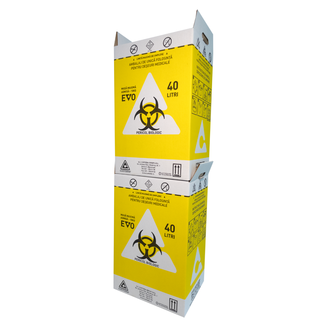 Cutii din carton deșeuri infecțioase