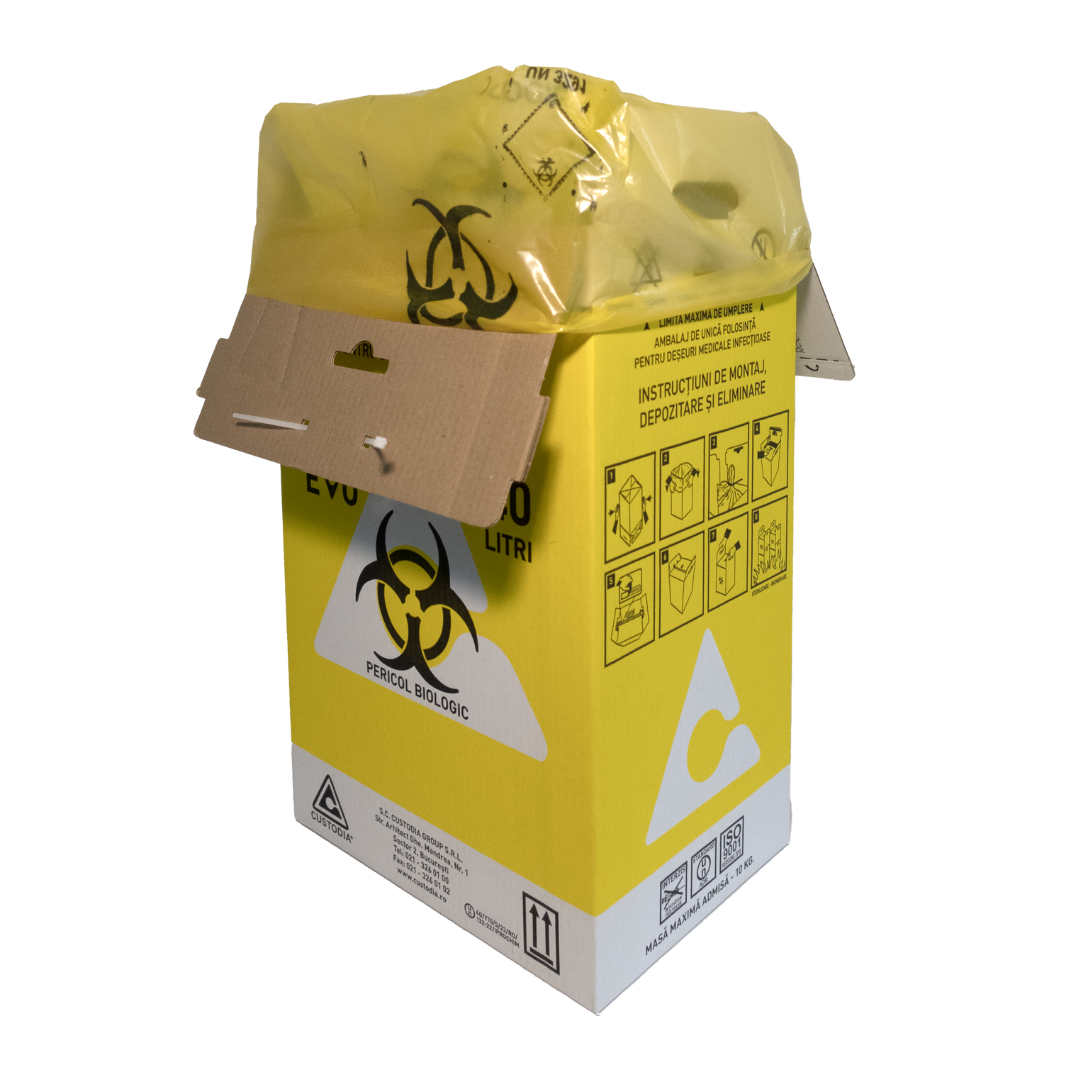 Cutii din carton deșeuri infecțioase