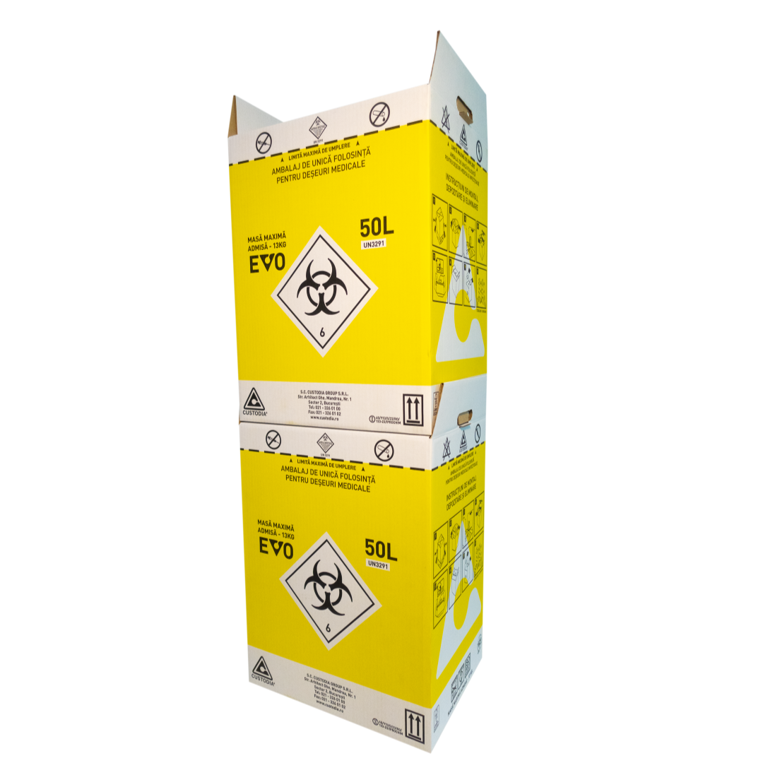 Cutii din carton deșeuri infecțioase
