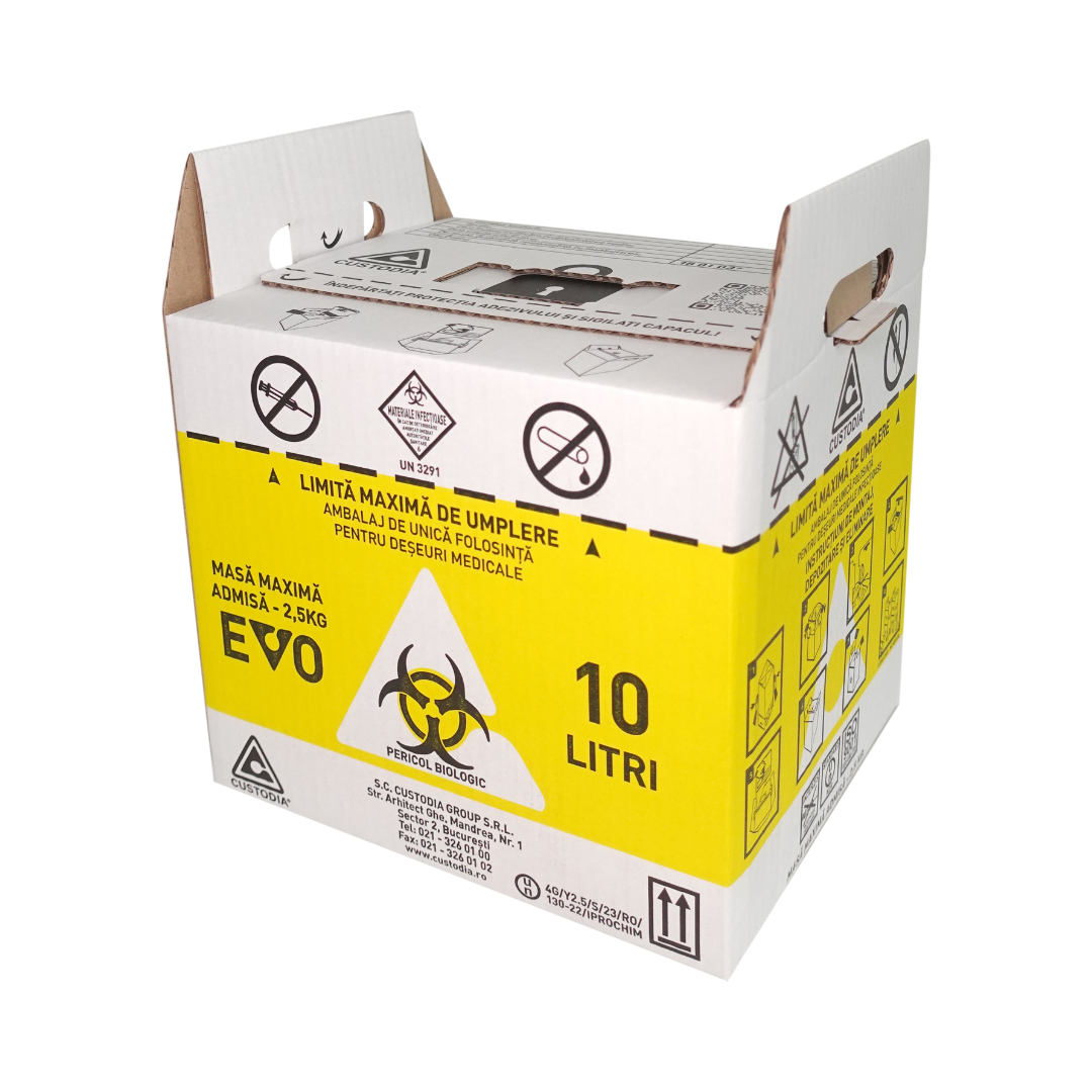 Cutii din carton deșeuri infecțioase