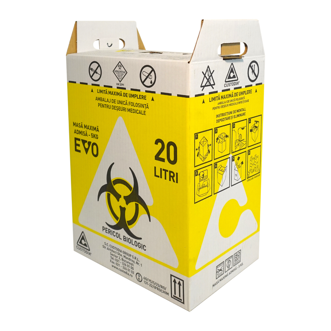 Cutii din carton deșeuri infecțioase