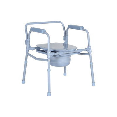 Scaun pliabil, reglabil pe înălțime cu vas de wc și capac
