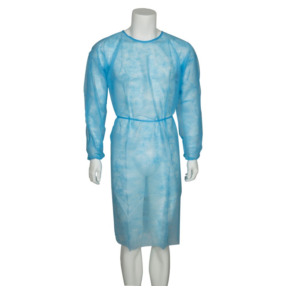 ABENA Classic, halat de protecție, nesteril, u.f., cu elastic, albastru,mărimea XL, 5 buc.