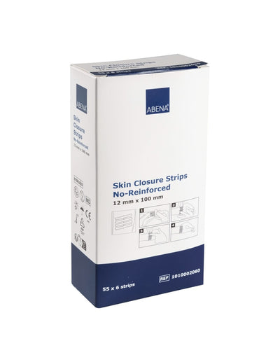 Abena Plasturi de sutura , 100x12 mm, fără latex, sterili, 55 folii x 6 stripuri