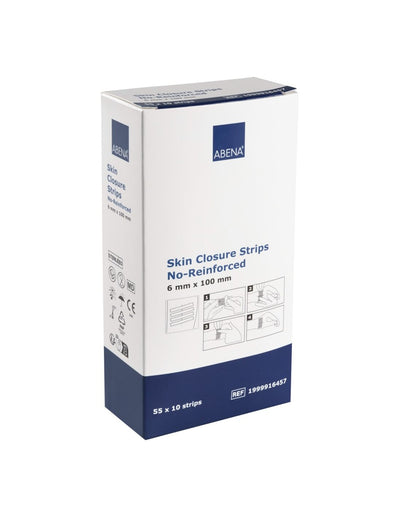 Abena Plasturi de sutura , 100x6 mm, fără latex, sterili, 55 folii x 10 stripuri