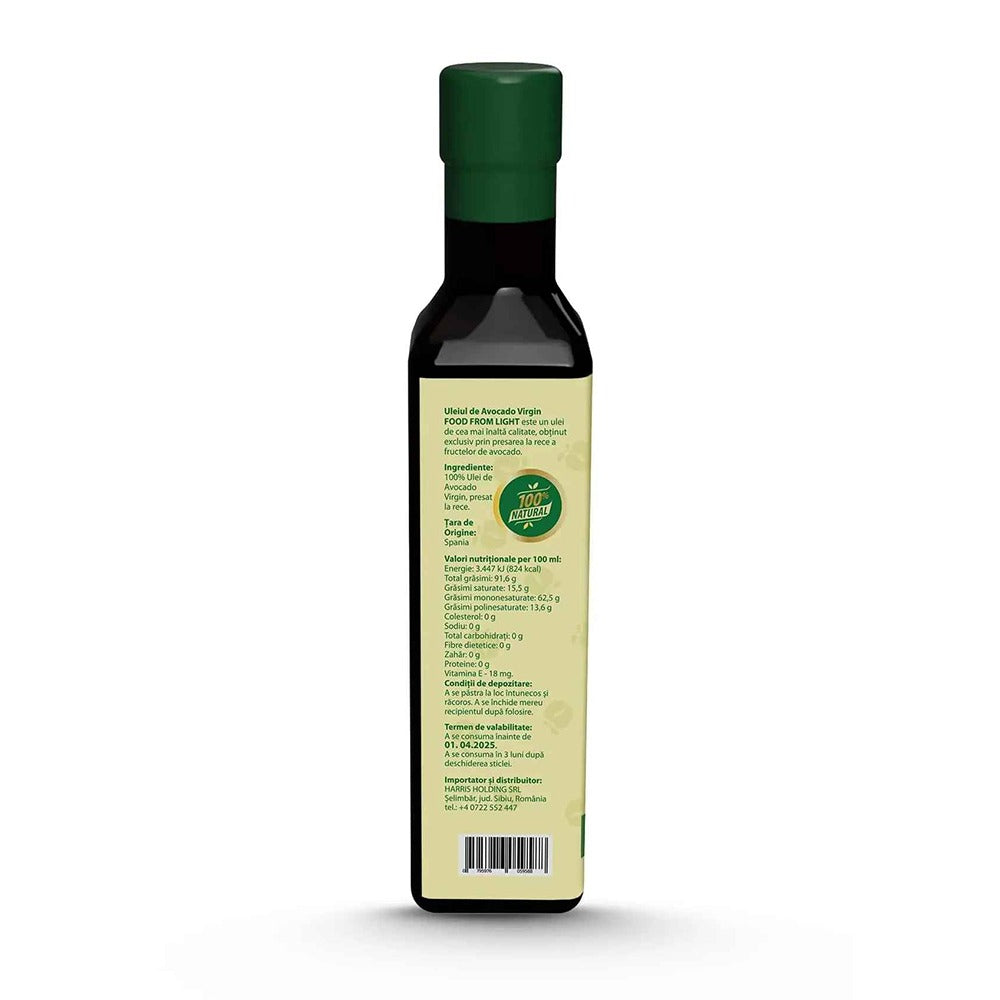 Ulei de avocado presat la rece