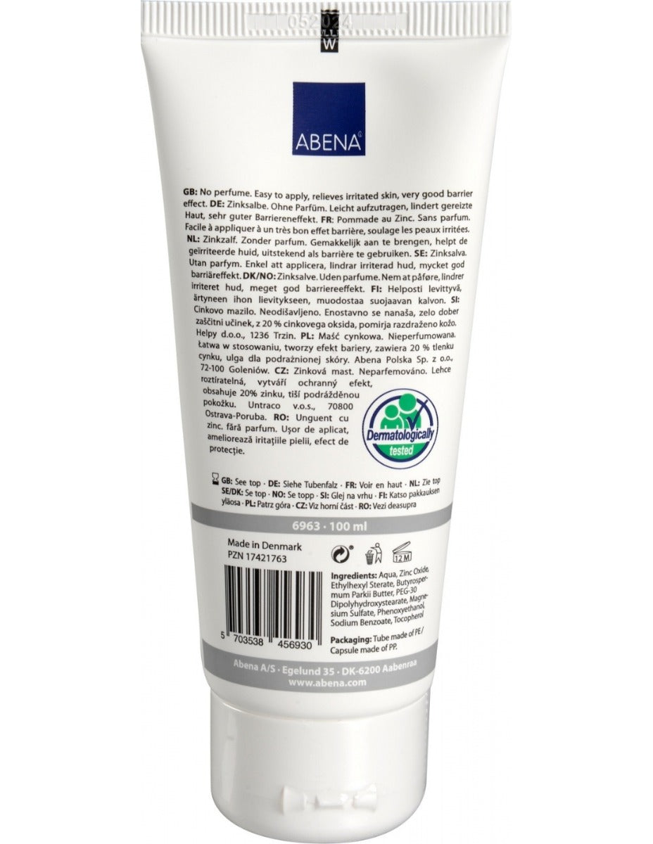 Crema pentru hidratare cu oxid de zinc,100 ml Abena