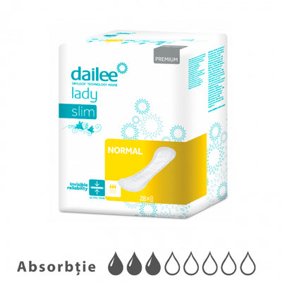 Tampoane absorbante DAILEE LADY Premium Slim 3 Pic. Normal 28 buc.