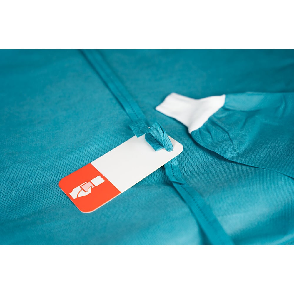 ABENA Protectus, Halat chirurgical steril, ergonomic, material SMS, verde