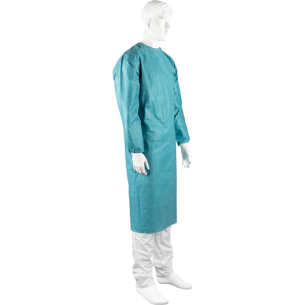 ABENA Protectus, Halat chirurgical steril, ergonomic, material SMS, verde