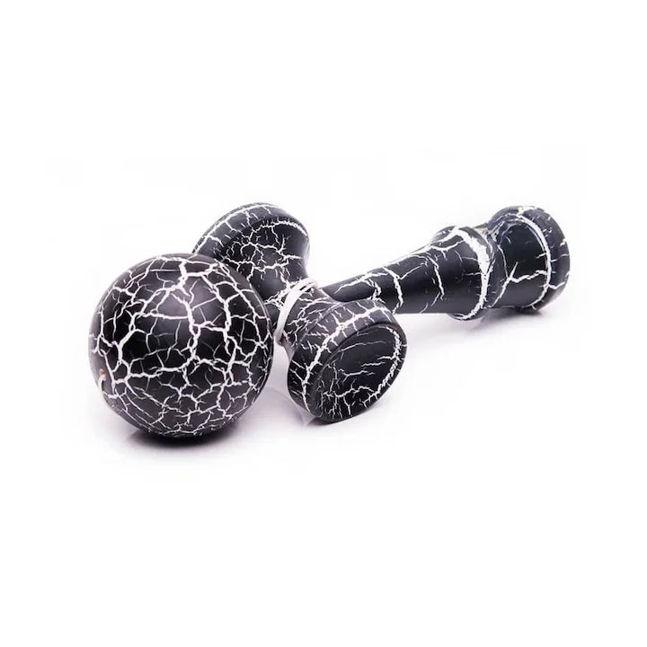 Kendama profesionala din lemn, 18 cm –CRACK cu design crapat, culori diverse