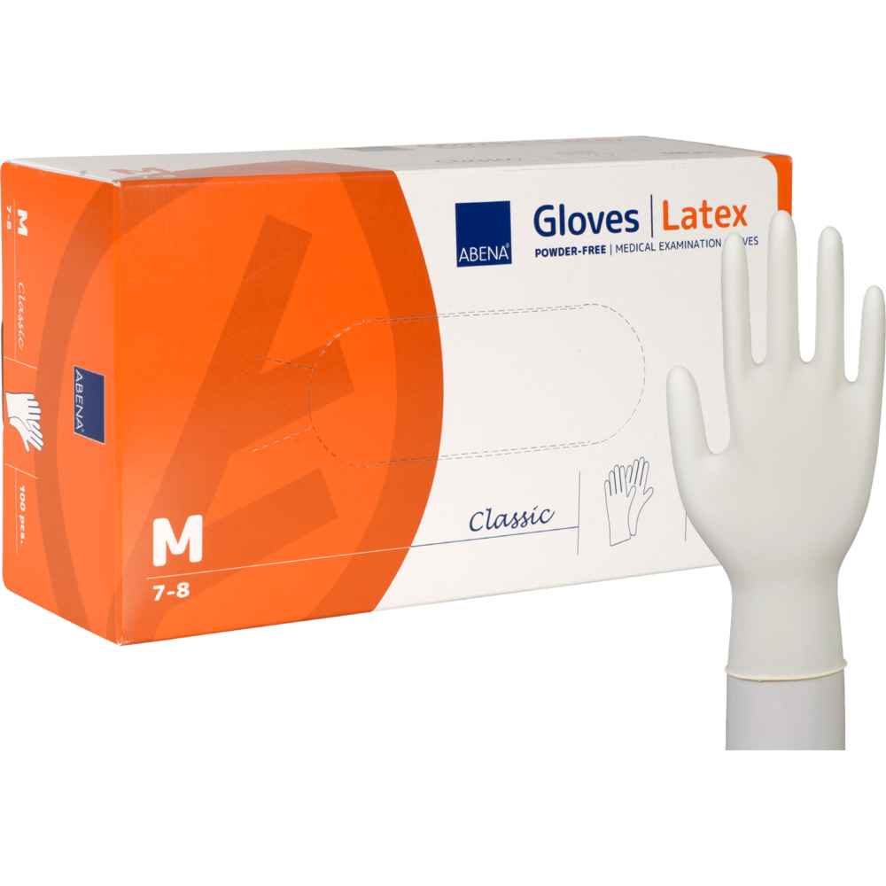 ABENA Manusi de examinare Classic, latex natural, XS-XL, nepudrate, 100 buc.
