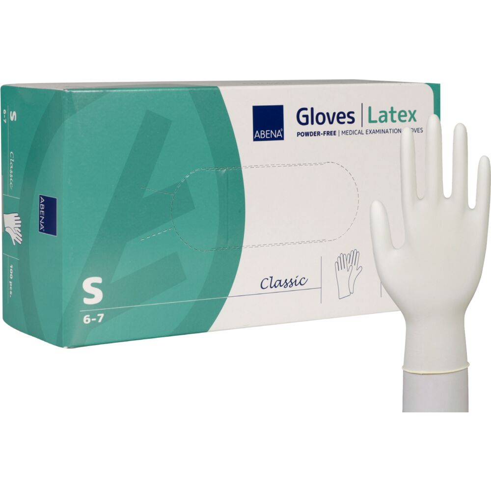 ABENA Manusi de examinare Classic, latex natural, XS-XL, nepudrate, 100 buc.