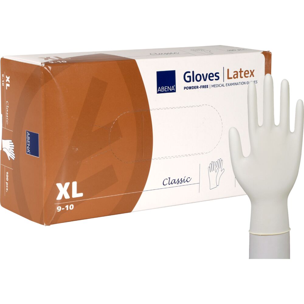 ABENA Manusi de examinare Classic, latex natural, XS-XL, nepudrate, 100 buc.