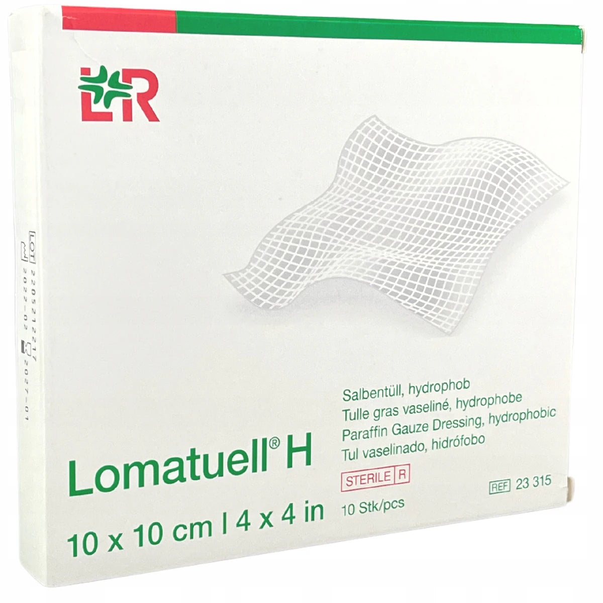 Pansament de tifon cu parafină, Lomatuell H X 10buc