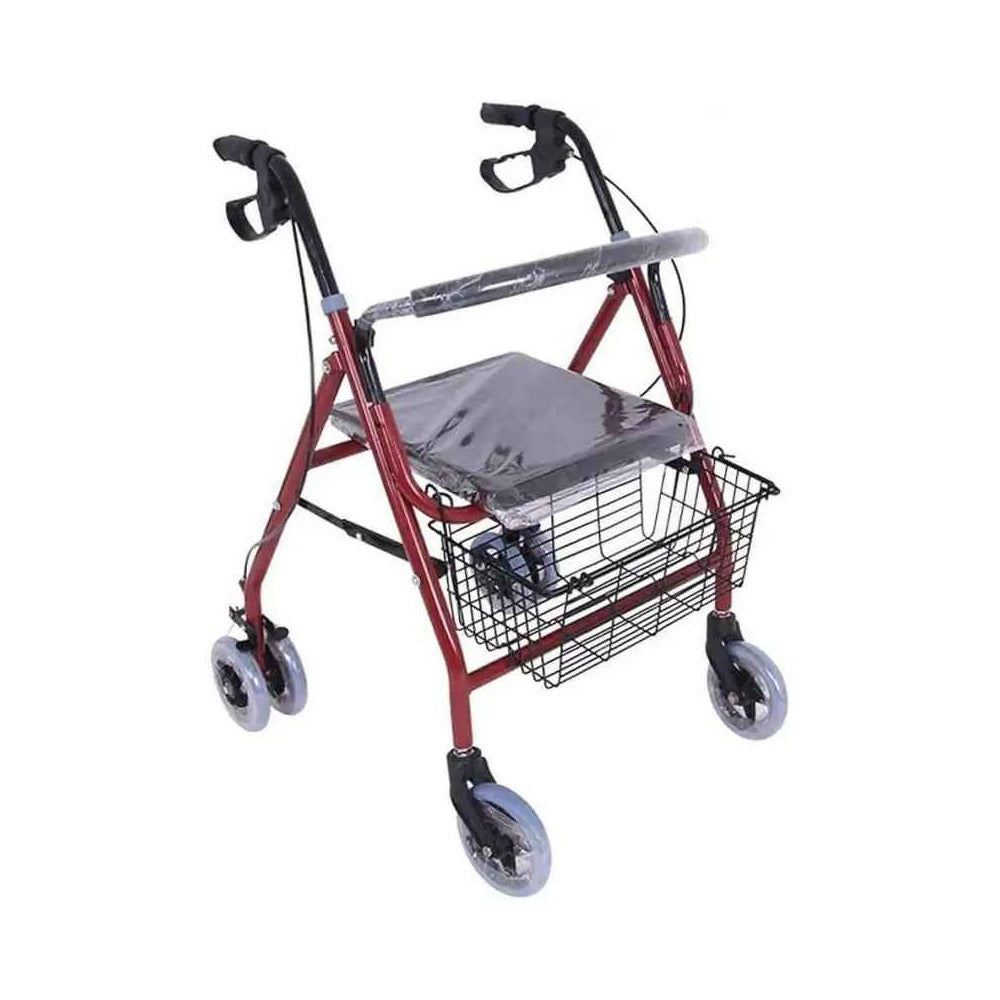 Rolator cu 4 roti ajustabil pe inaltime si pliabil