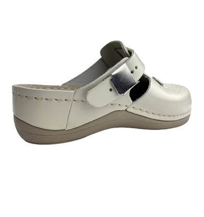 Saboti medicali, de dama, din piele, bej, Leon NEW