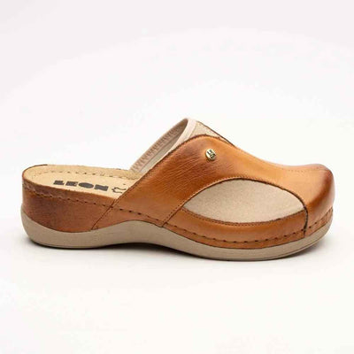 Saboti medicali, de dama, din piele, maro, Leon Comfort