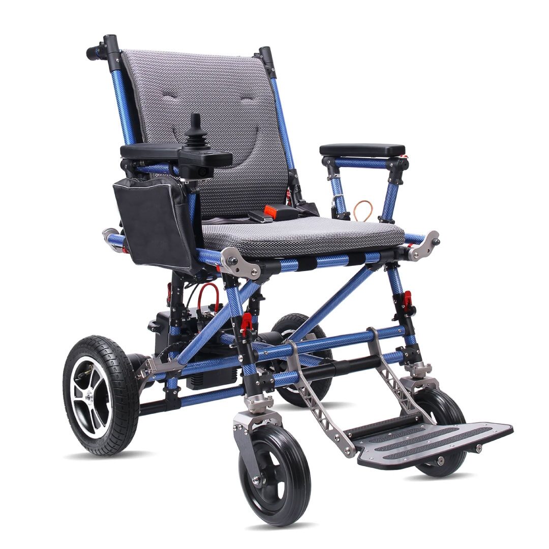 Fotoliu rulant, electric, pliabil, pentru persoane cu dizabilitati, 46cm