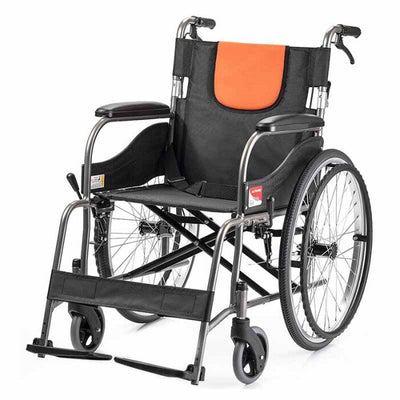 Scaun cu rotile pliabil, cotiere fixe YuWell