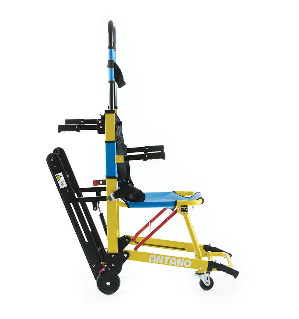 Scaun cu senile, actionat electric, pliabil, pentru transport pacienti pe scari - LG EVACU PLUS EL