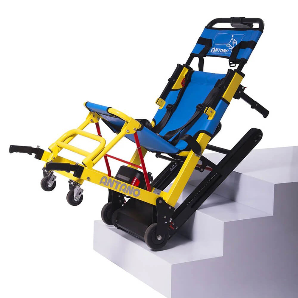 Scaun mecanic cu senile, pliabil, pentru transport pacienti pe scari – LG EVACU PLUS