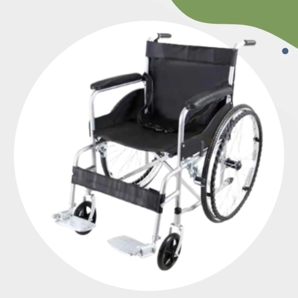Scaun cu rotile Premium, fotoliu rulant pliabil 110kg