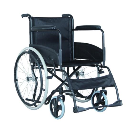 Scaun cu rotile Premium, fotoliu rulant pliabil 110kg