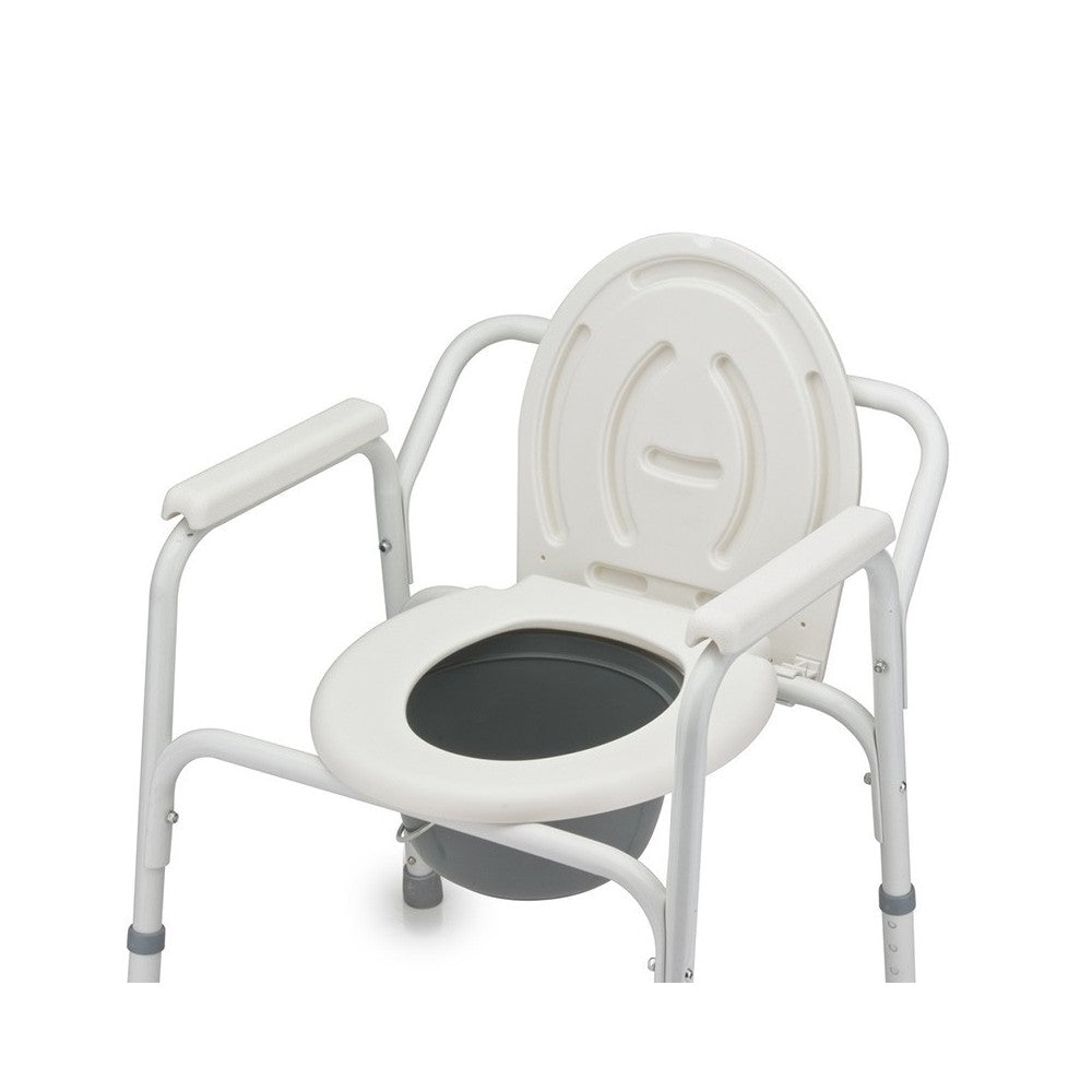 Scaun WC de camera 4 in 1, din otel vopsit
