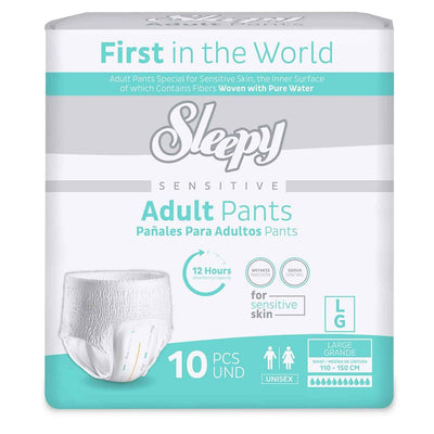 Scutece tip chilot pentru Adulți Sleepy Sensitive, 10 bucăți