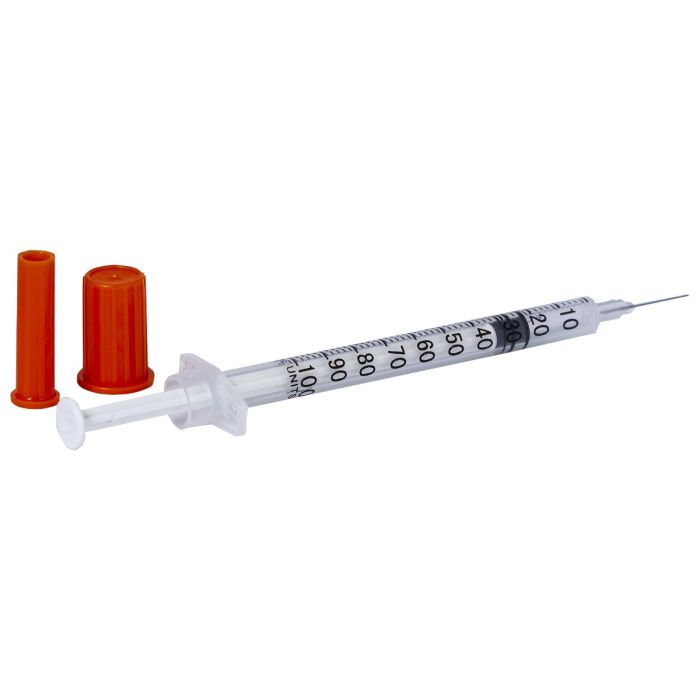Seringi pentru insulina PRIMA, ac incastrat 29G, 1 ml, 100 bucati