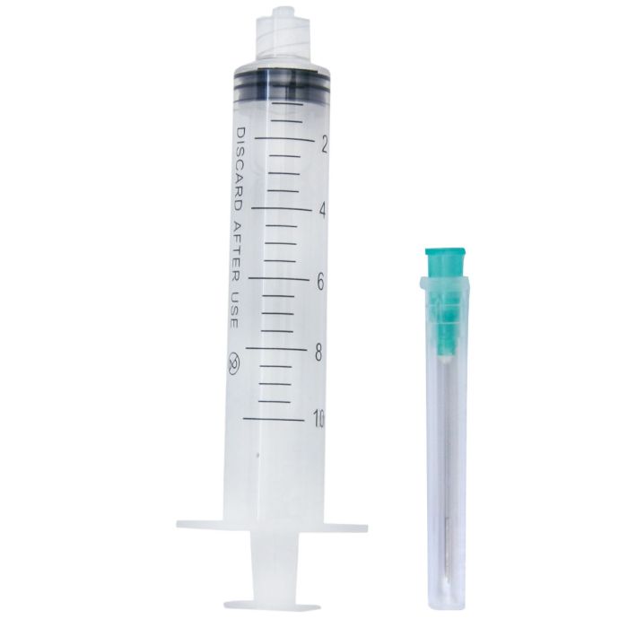 Seringi Luer Lock 10ml, PRIMA, cu ac 21G, 100 bucati
