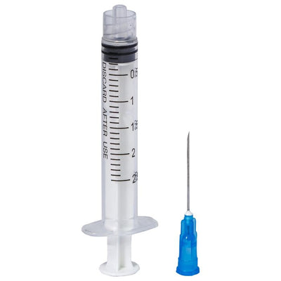 Seringi Luer Lock 2/2.5ml, PRIMA, cu ac 23G, 100 bucati