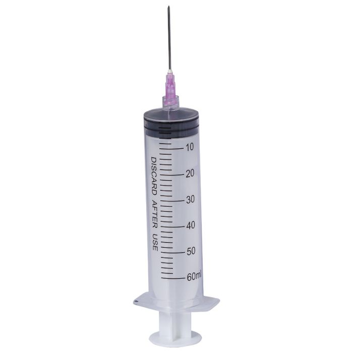 Seringi Luer Lock 60ml, PRIMA, cu ac 18G, 25 bucati