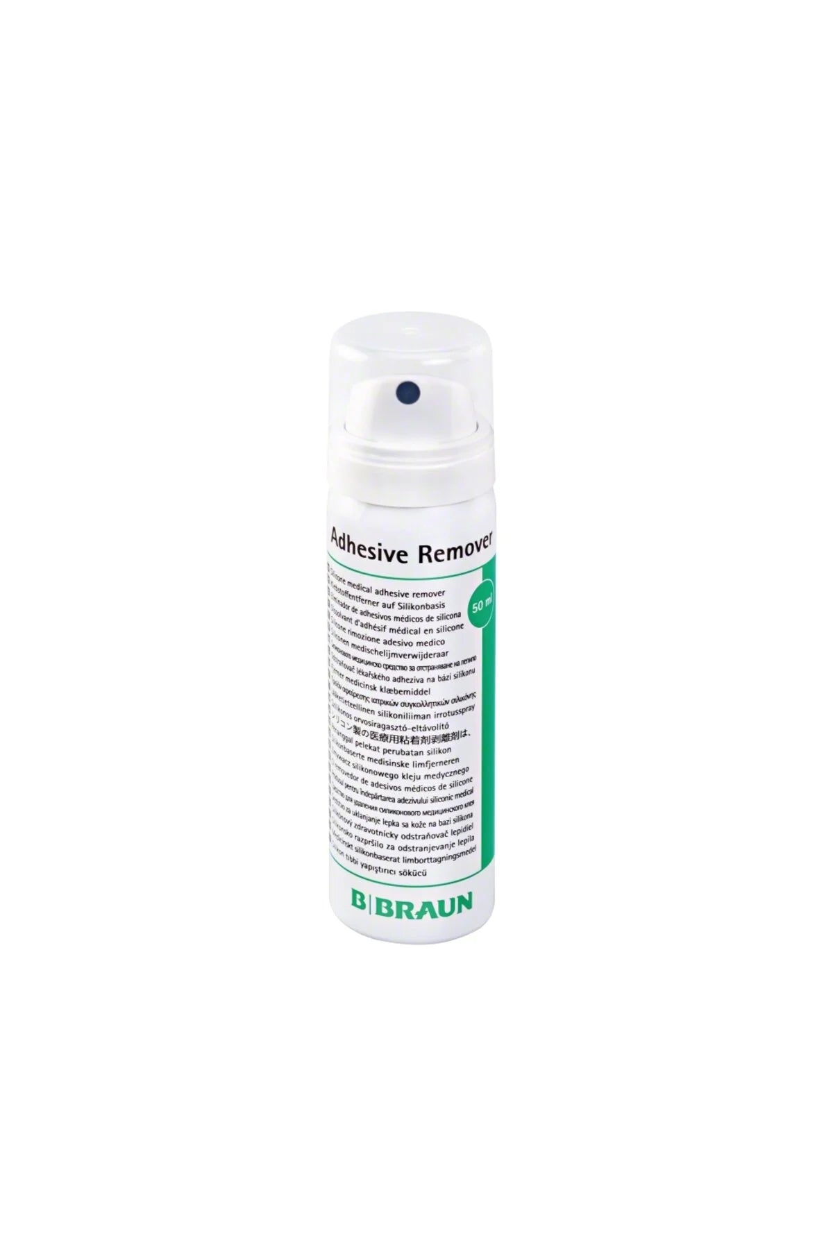 Spray BBraun-Adhesive Remover pe baza de silicon folosit la indepartarea adezivului medical pentru colostomie/ileostomie/urostomie