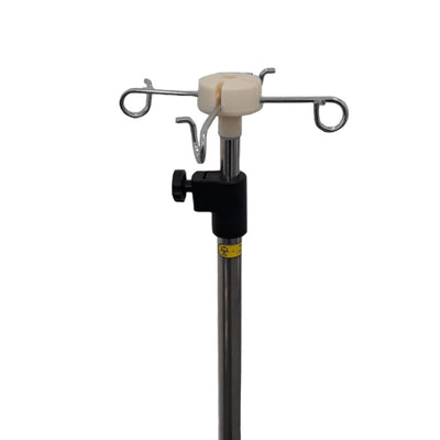 Stativ perfuzie cu patru cârlige, din inox