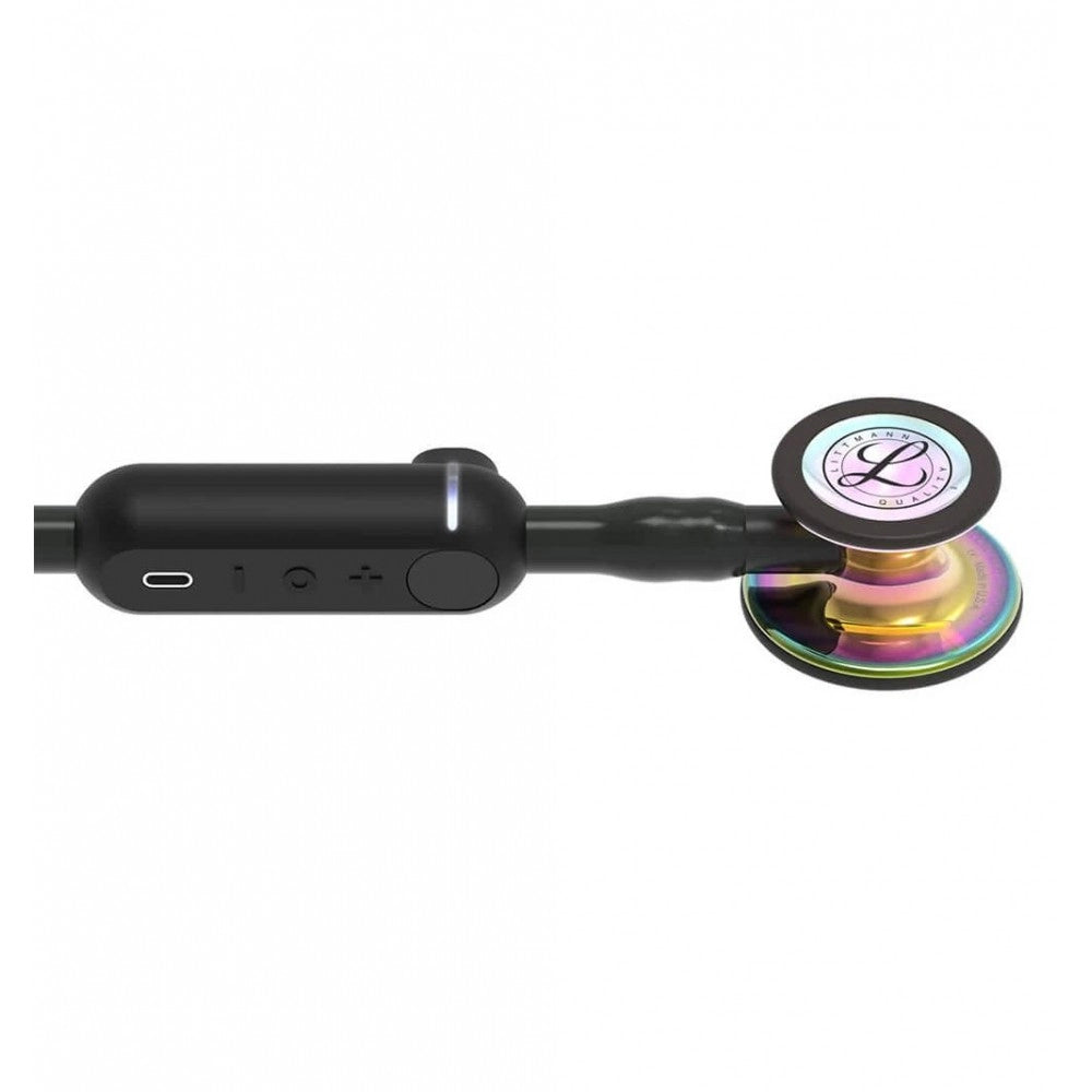 Stetoscop electronic 3M™ Littmann® CORE Digital, Negru, capsula curcubeu