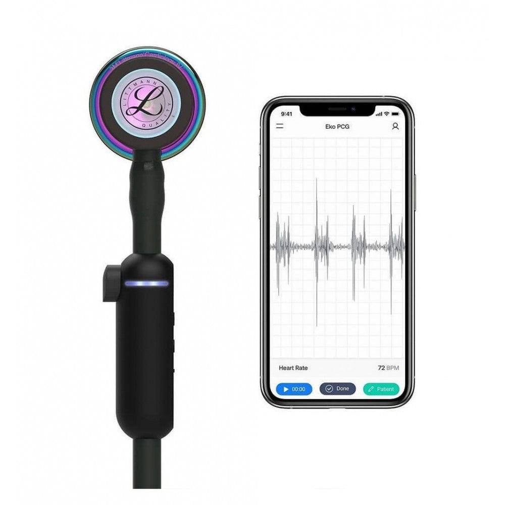 Stetoscop electronic 3M™ Littmann® CORE Digital, Negru, capsula curcubeu