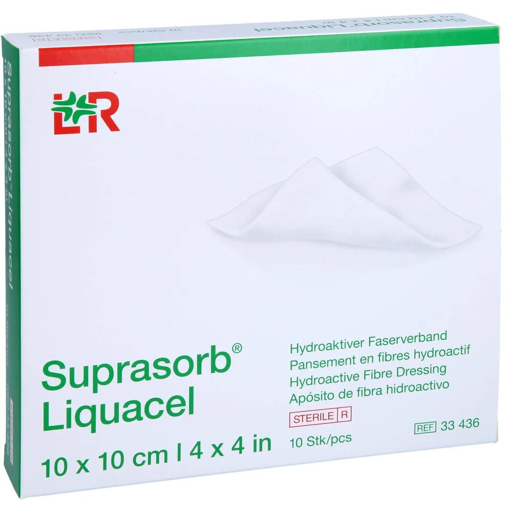 Suprasorb Liquacel 10x10 cm Pansament cu fibre hidroactive