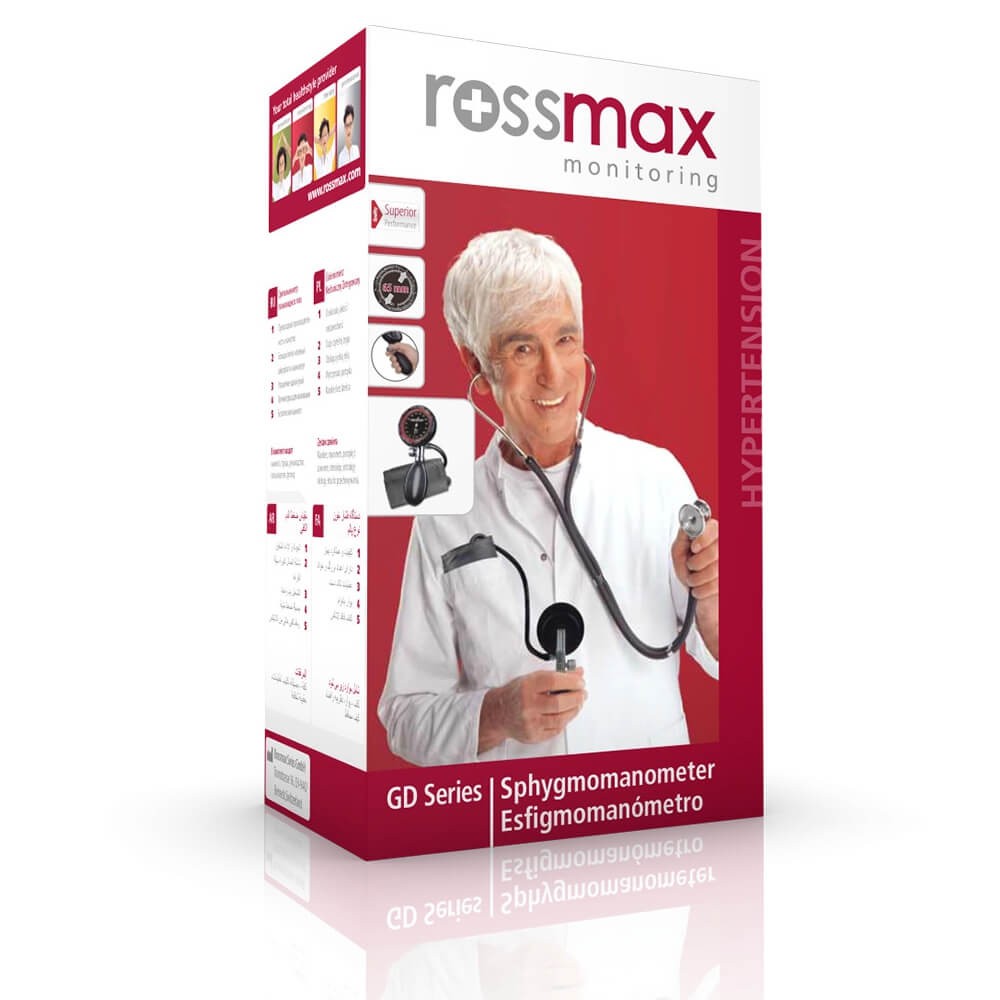 Tensiometru manual Rossmax, cu manometru la para si stetoscop inclus - GD102