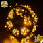 Instalatie De Craciun, Lungime 100 m, 480 LED-uri, Interior/Exterior, 8 Moduri De Lumini, Alimentare Priza 220V, Bec Diamant