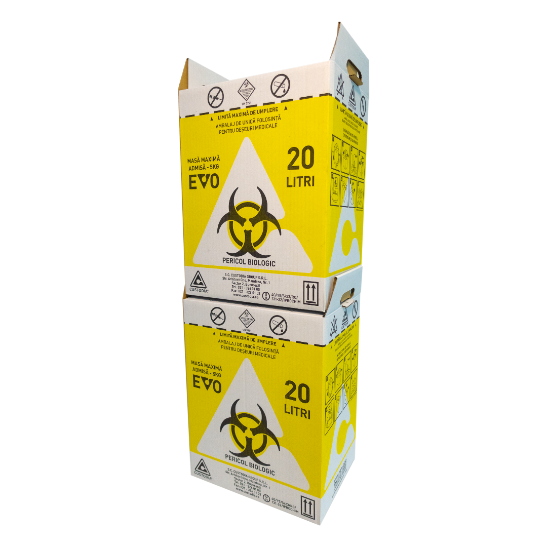 Cutii din carton deșeuri infecțioase