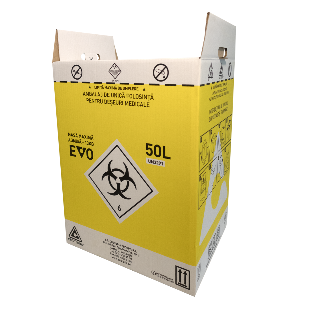 Cutii din carton deșeuri infecțioase