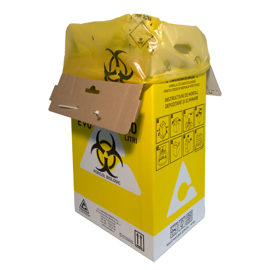 Cutii din carton deșeuri infecțioase