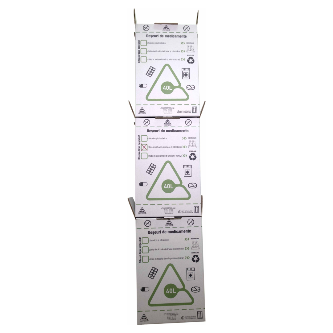 Cutie din carton medicamente expirate/neutilizate