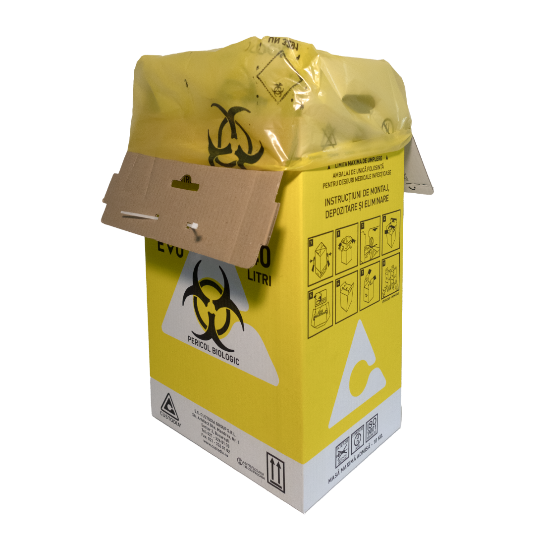 Cutii din carton deșeuri infecțioase