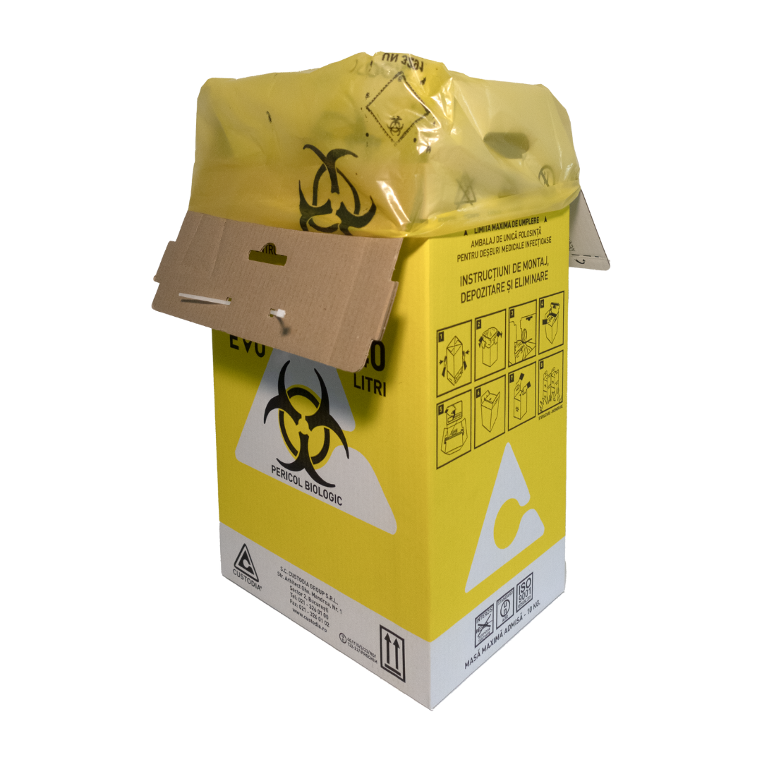 Cutii din carton deșeuri infecțioase
