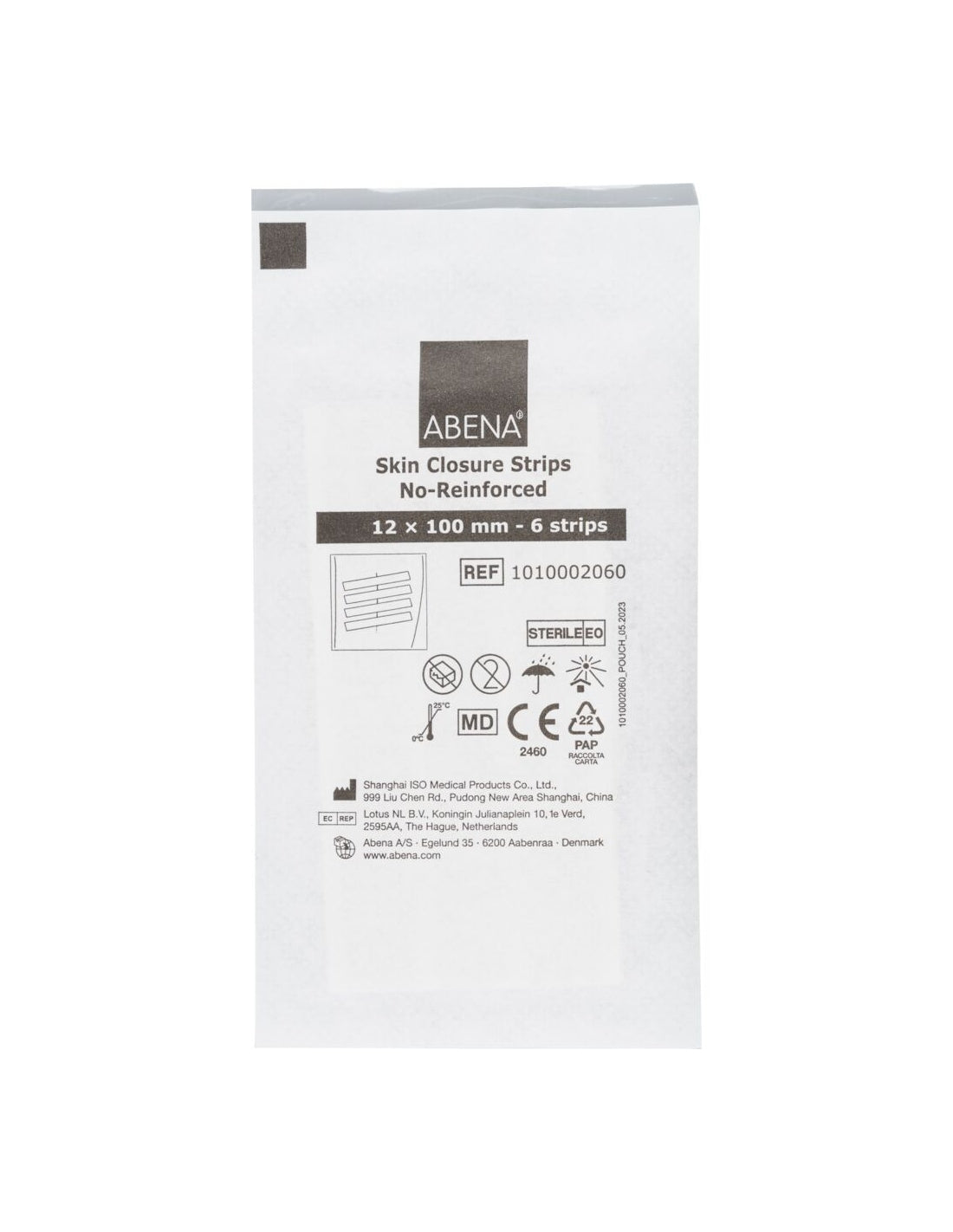 Abena Plasturi de sutura , 100x12 mm, fără latex, sterili, 55 folii x 6 stripuri