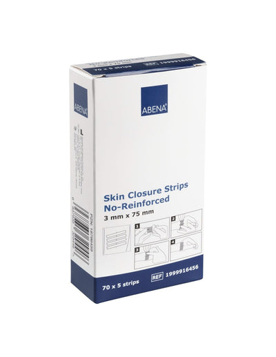 Abena Plasturi de sutura , 75x3 mm, fără latex, sterilă, 70 folii x 5 stripuri